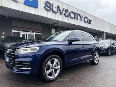 Audi Q5 2.0 tfsi e S line Plus quattro 367cv s-tronic Blu/Azzurro usata Lallio Audi Q5 2.0 tfsi e S line Plus quattro 367cv s-tronic Blu/Azzurro usata Lallio