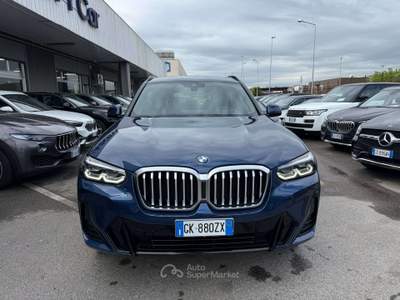 BMW X3 X3 xdrive20d mhev 48V Msport auto KM CERTIFICATI Blu/Azzurro usata Lallio