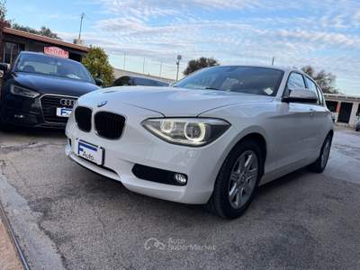 BMW Serie 1 118d 118d 5p. Sport,Climatronic bizona,Xeno+Led,cerchi in lega,sensori di parcheggio,ecc. Bianco usata San Michele Salentino