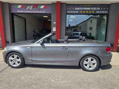 BMW Serie 1 120d 120 d Cabrio Automatica 177 CV Capote Elettrica Grigio usata Rezzato