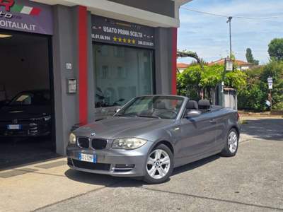 BMW Serie 1 120d 120 d Cabrio Automatica 177 CV Capote Elettrica Grigio usata Rezzato
