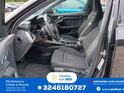 Audi A3 Sportback 35 TDI S line Climatizzatore a LED Sedili riscaldabili Nero usata Roma