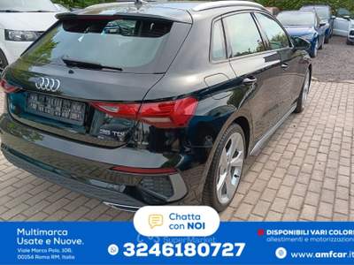 Audi A3 Sportback 35 TDI S line Climatizzatore a LED Sedili riscaldabili Nero usata Roma