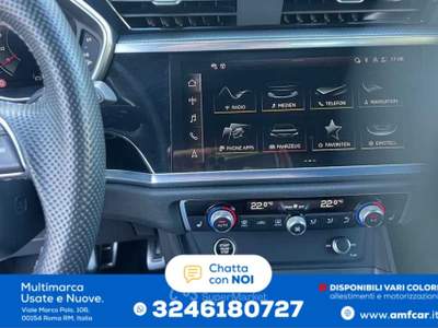 Audi Q3 Sportback S line 40 2.0 TDI quattro S-tronic Bianco usata Roma