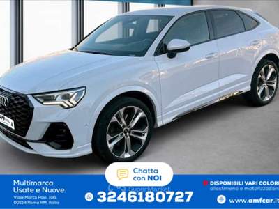 Audi Q3 Sportback S line 40 2.0 TDI quattro S-tronic Bianco usata Roma