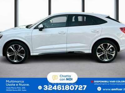 Audi Q3 Sportback S line 40 2.0 TDI quattro S-tronic Bianco usata Roma