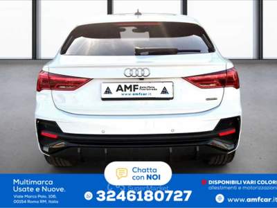 Audi Q3 Sportback S line 40 2.0 TDI quattro S-tronic Bianco usata Roma
