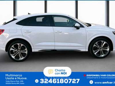Audi Q3 Sportback S line 40 2.0 TDI quattro S-tronic Bianco usata Roma
