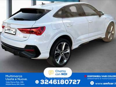 Audi Q3 Sportback S line 40 2.0 TDI quattro S-tronic Bianco usata Roma