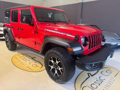 Jeep Wrangler Unlimited 2.2 Mjt II RUBICON Rosso usata Medesano
