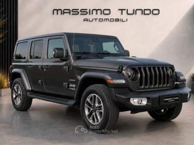 Jeep Wrangler Unlimited 2.2 Mjt II Sahara Grigio usata Casarano