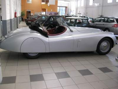 Jaguar XK 120 OTS Roadster TARGA ASI ORO- FIVA- MILLE MIGLIA Argento usata TREZZANO SUL NAVIGLIO