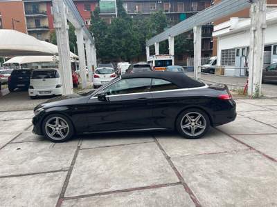 Mercedes-Benz Classe C Mercedes C 220 D CABRIO Auto tenuta benne unico proprietario allestimento AMG Nero usata Cinisello Balsamo