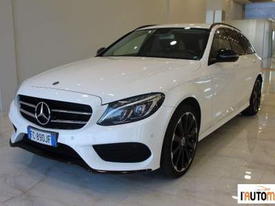 Mercedes-Benz Classe C C SW 220 d Premium Force 4matic auto Bianco usata Aci Catena