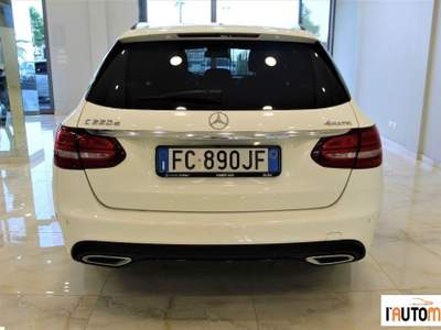 Mercedes-Benz Classe C C SW 220 d Premium Force 4matic auto Bianco usata Aci Catena