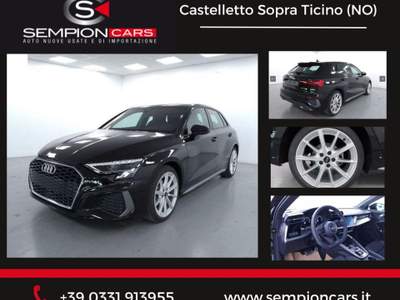 Audi A3 35 2.0 tdi S line Edition s-tronic PRONTA Consegna Nero usata Castelletto Sopra Ticino
