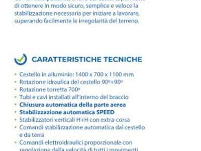 Iveco Daily 35S14 PIATTAFORMA AEREA SOCAGE 27 M.INDUSTRIA 4.0 Bianco usata COMACCHIO
