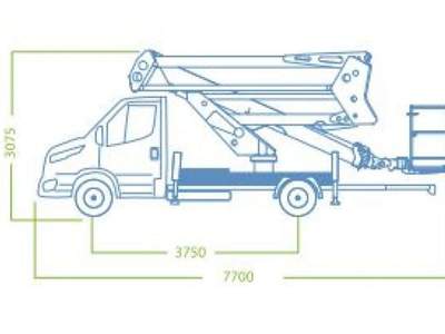 Iveco Daily 35S14 PIATTAFORMA AEREA SOCAGE 27 M.INDUSTRIA 4.0 Bianco usata COMACCHIO