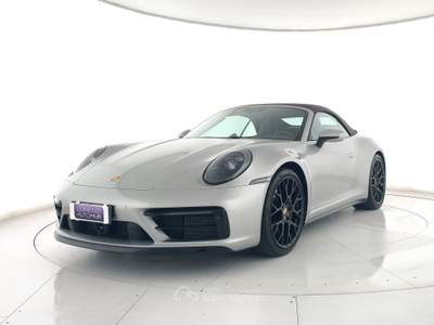 Porsche 911 992 cabrio 3.0 carrera 4s auto acc+matrix+c21" ufficiale italia Argento usata Ghedi