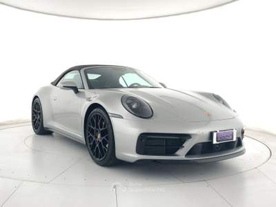 Porsche 911 992 cabrio 3.0 carrera 4s auto acc+matrix+c21" ufficiale italia Argento usata Ghedi