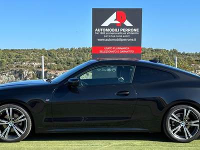 BMW Serie 4 420d d 190cv Coupé M-Sport 48V - Uff. Italiana Nero usata Castellaneta