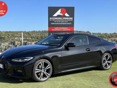 BMW Serie 4 420d d 190cv Coupé M-Sport 48V - Uff. Italiana Nero usata Castellaneta