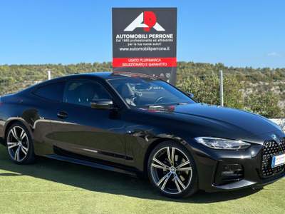 BMW Serie 4 420d d 190cv Coupé M-Sport 48V - Uff. Italiana Nero usata Castellaneta