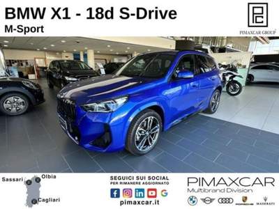BMW X1 sDrive 18d Msport Blu/Azzurro usata Sassari
