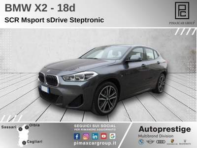BMW X2 sDrive20d Msport Grigio usata Sassari