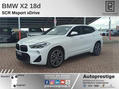 BMW X2 xDrive18d Msport Bianco usata Sassari