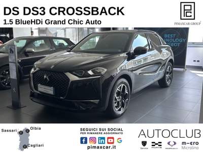 DS Automobiles DS 3 BlueHDi 130 aut. Grand Chic Nero usata Sassari