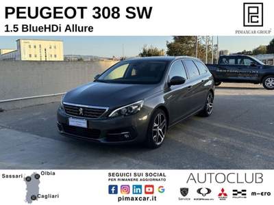 Peugeot 308 BlueHDi 130 S&S EAT6 SW Allure Grigio usata Sassari