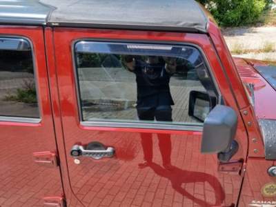 Jeep Wrangler Unlimited 2.8 CRD Sahara Auto Rosso usata Roma