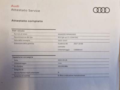 Audi RS 3 RS GARANZIA 09/2026150000KM!!! Rosso usata Albignasego