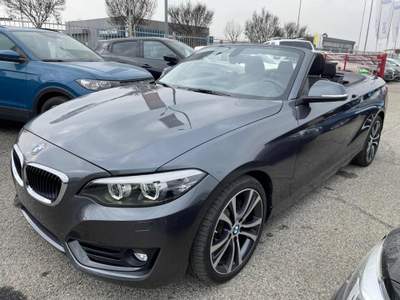 BMW Serie 2 220i i Cabrio Advantage aut. Grigio usata Torino