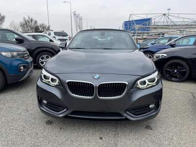 BMW Serie 2 220i i Cabrio Advantage aut. Grigio usata Torino
