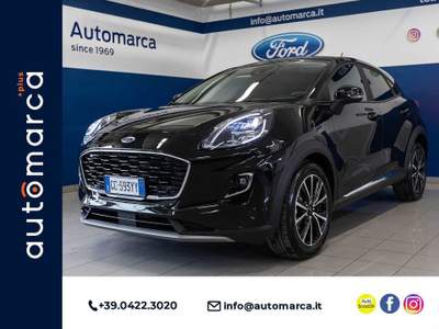 Ford Puma 1.0 EcoBoost Hybrid 125 CV S&S Titanium Nero usata Silea