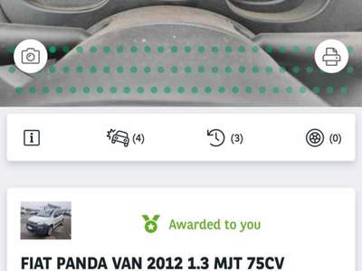 Fiat Panda 1.3 MJT 4x4 Autocarro VAN Targata ET415XS Bianco usata Carpi